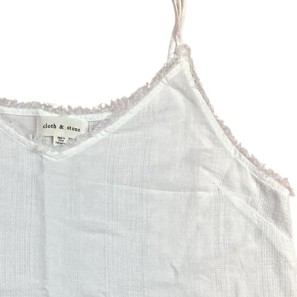 Cloth & Stone Spaghetti Strap Linen Top White - Picture 2 of 6